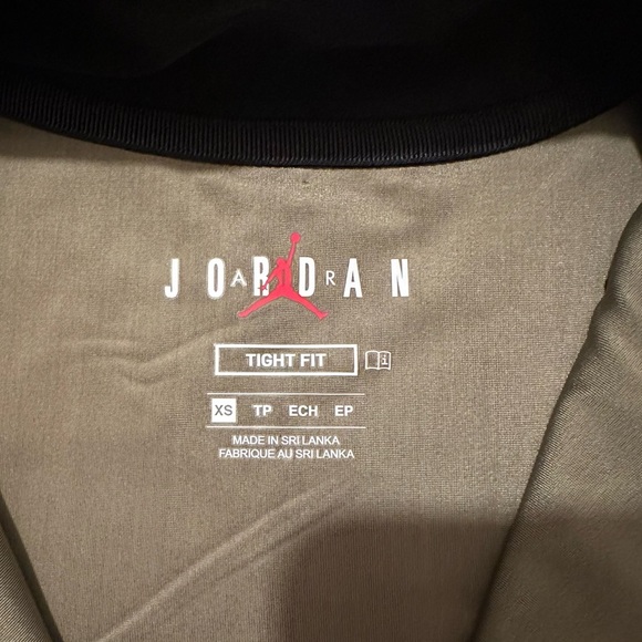 Nike Air Jordan x Aleali May Olive & Black Sleeveless Crop Top - Picture 4 of 4